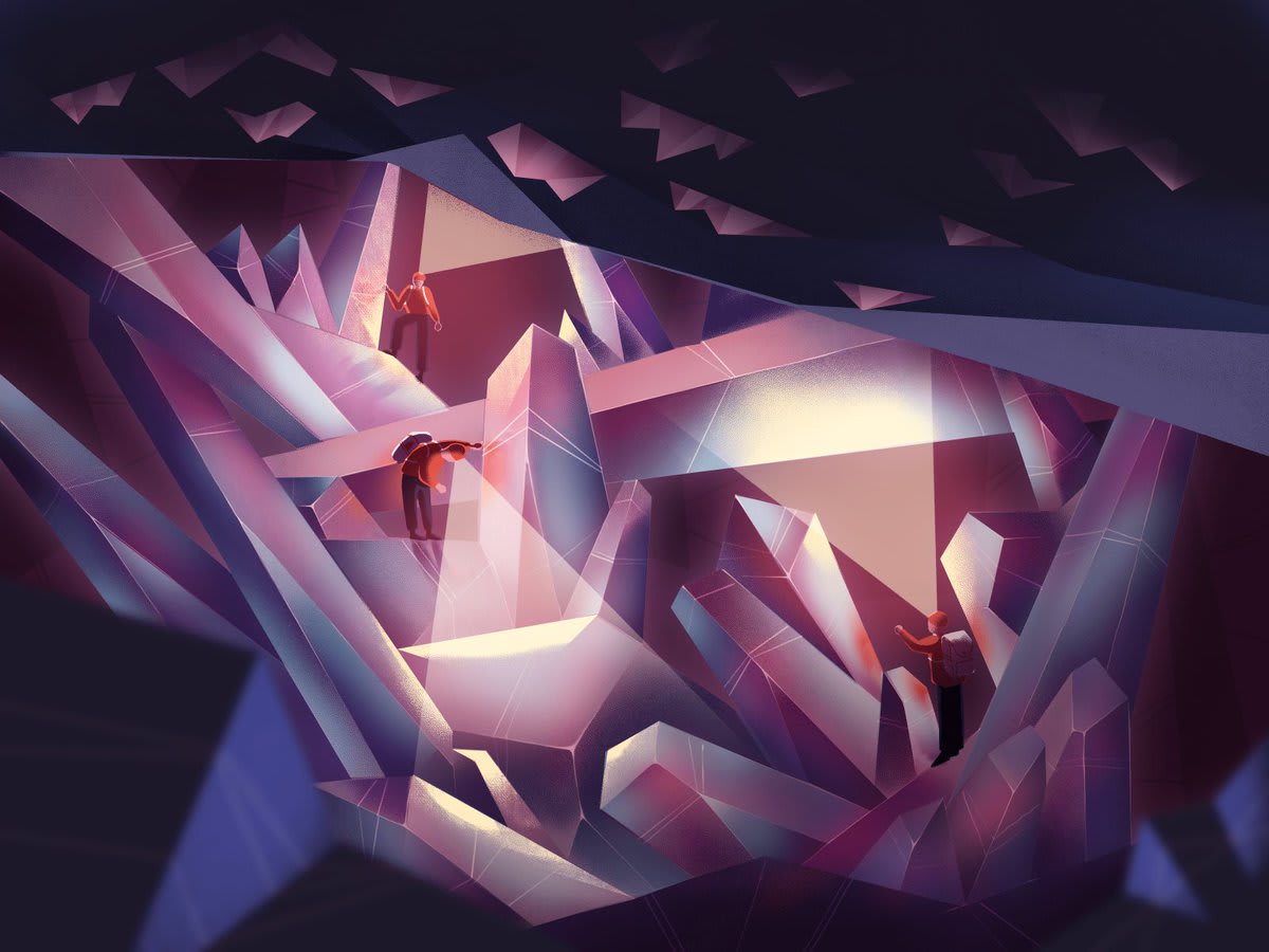 Cave of the Crystals by Maya Nguyen for Fireart Studio –