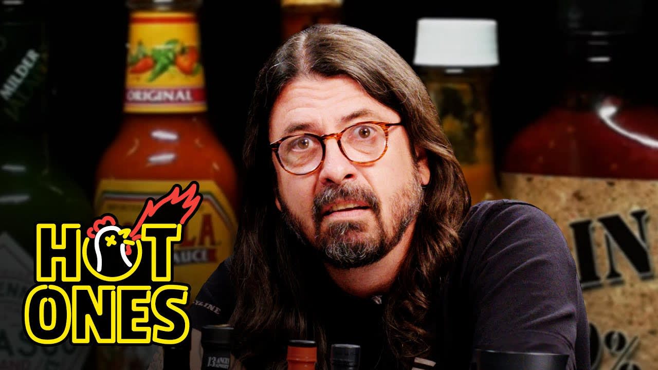 Hot Ones | Dave Grohl Makes a New Friend While Eating Spicy Wings