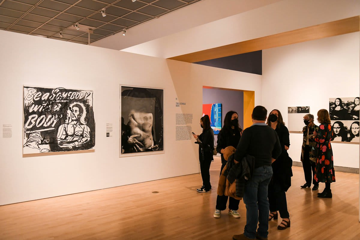 The body fascinated Warhol. Particularly following the 1968 attempt on his life by Valerie Solanas and during the early years of the AIDS crisis. ⁠ Discover the ways Warhol struck a balance between hiding and flaunting his sexuality and religious beliefs.