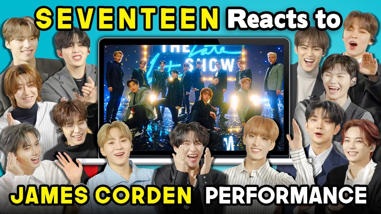 SEVENTEEN Reacts To Home;Run Performance On The Late Late Show With James Corden