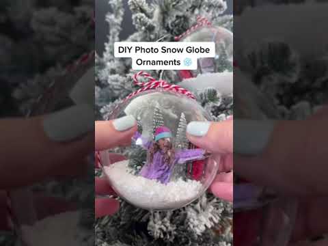 DIY Photo Snow Globe Ornaments