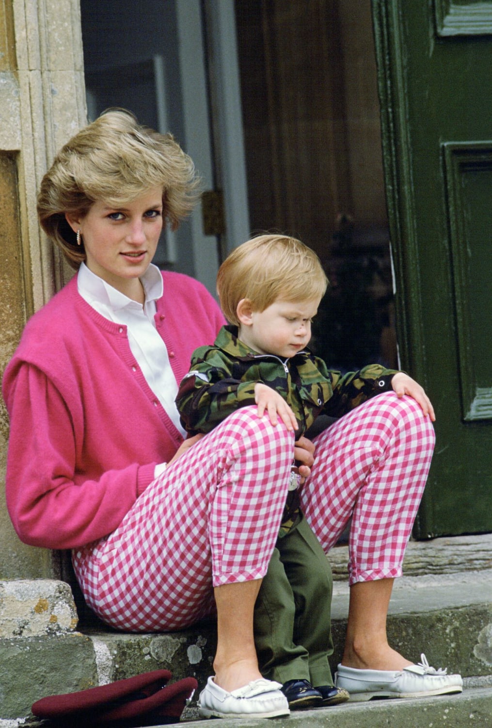 Princess Diana and her son Harry in 1987.