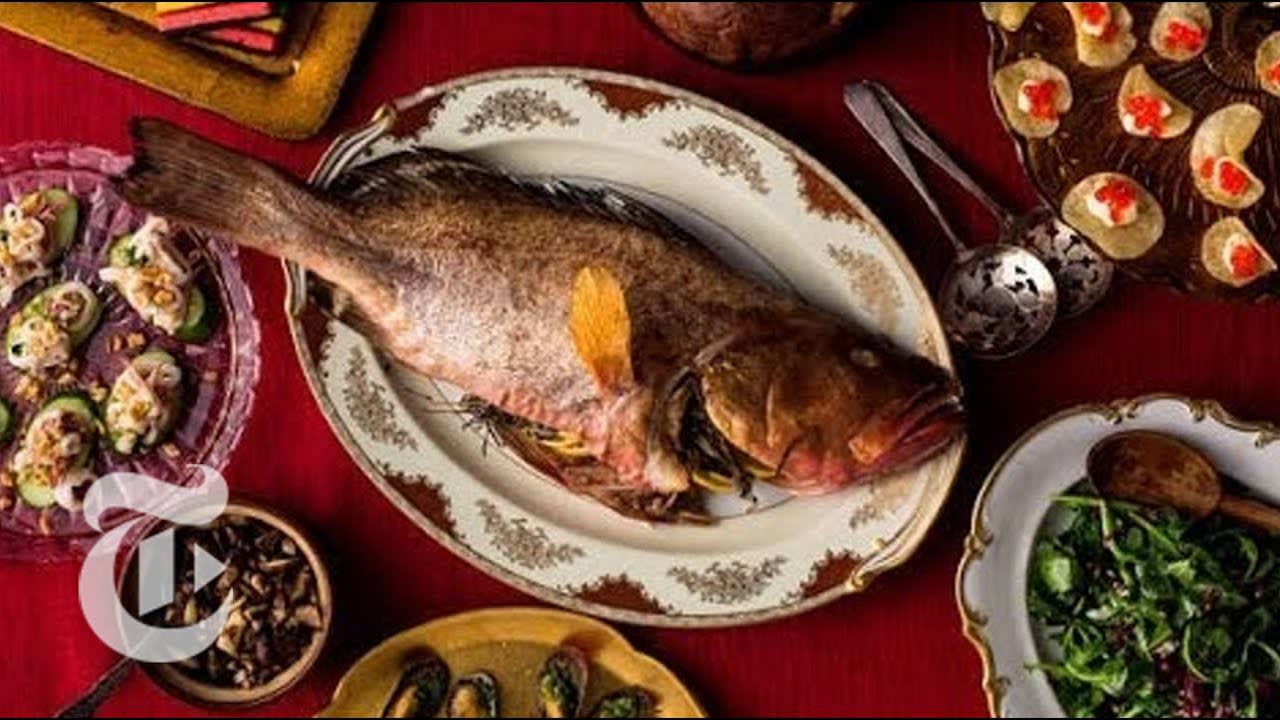 Whole Roast Fish With Mushrooms - Melissa Clark's Recipe | The New York Times