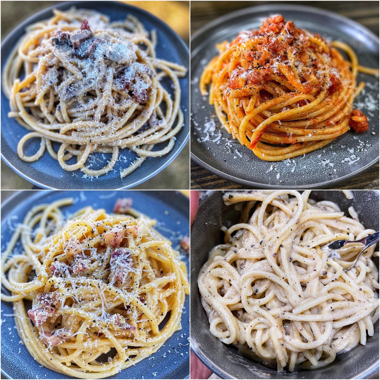 [Homemade] Four Roman Pastas