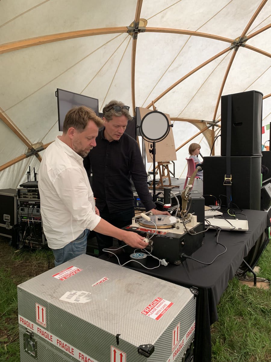 We are @WOMADfestival with the X-Ray Audio project find us at the World of Words tent at 1pm