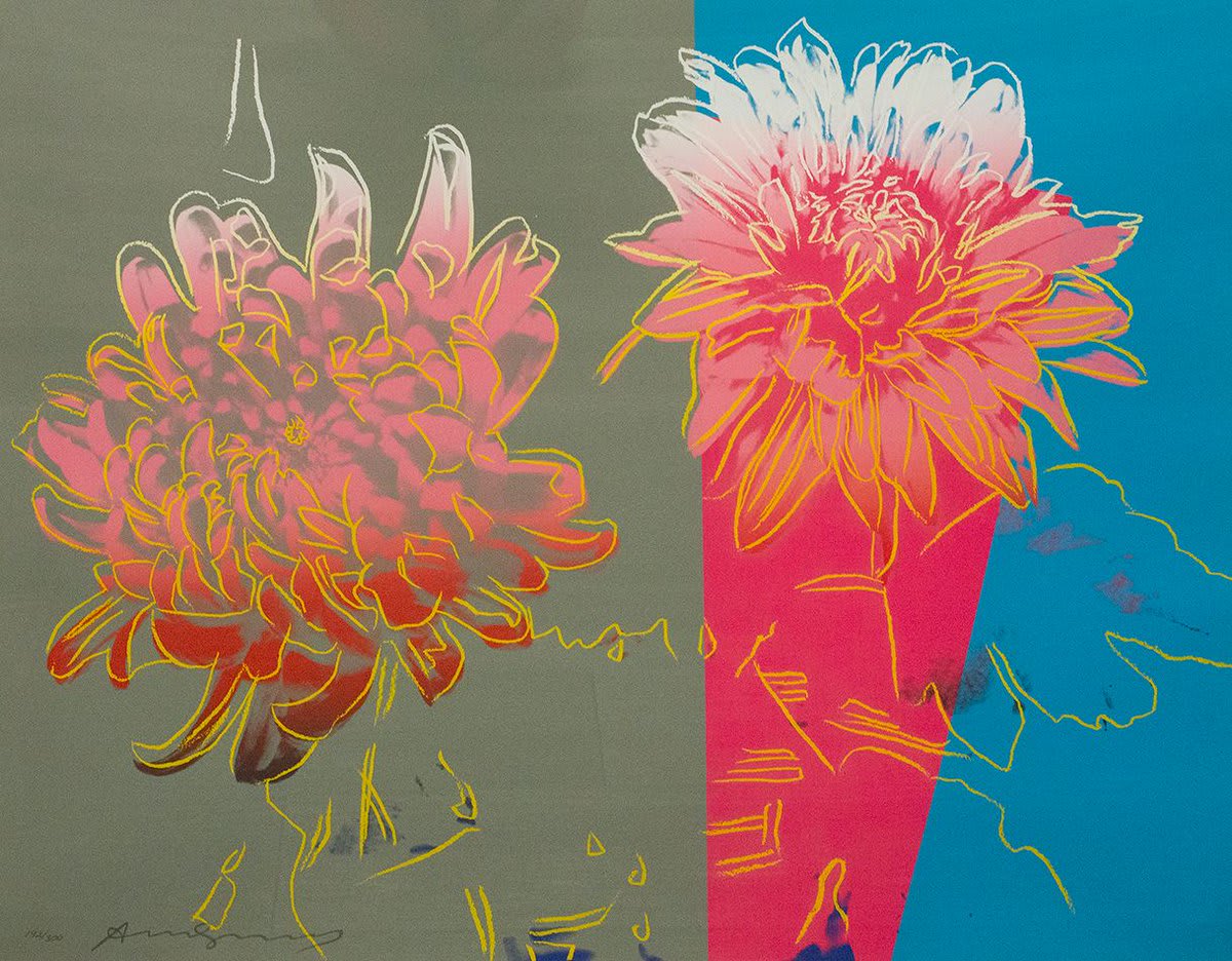 Spotlight: How Andy Warhol’s chrysanthemum prints celebrated Japanese culture: