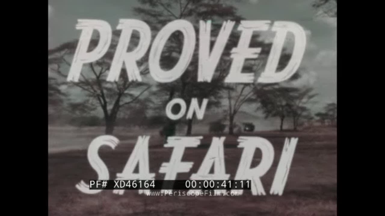 “PROVED ON SAFARI” 1964 WINCHESTER FIREARMS PROMO FILM, AFRICAN SAFARI & BIG GAME HUNT GUNS XD46164