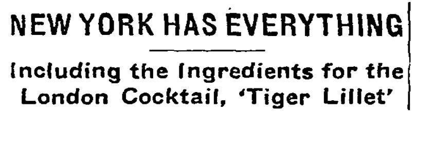 New York had everything in 1952, including a French aperitif wine and a South African liqueur, key ingredients in a hard-to-duplicate cocktail.