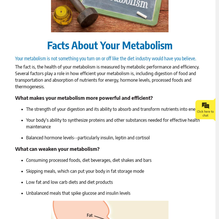 Metabolic Health Weight Management