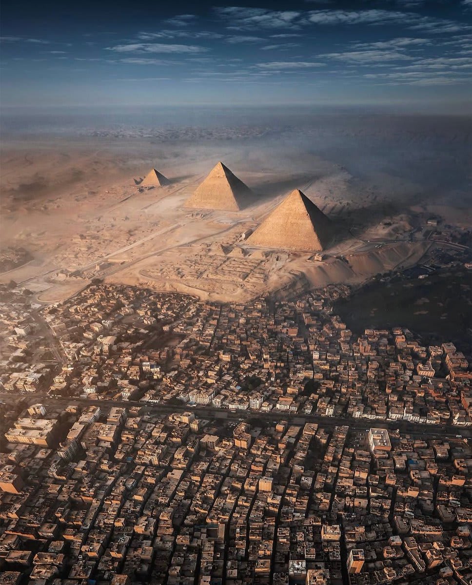 The Pyramids of Giza, Egypt via: