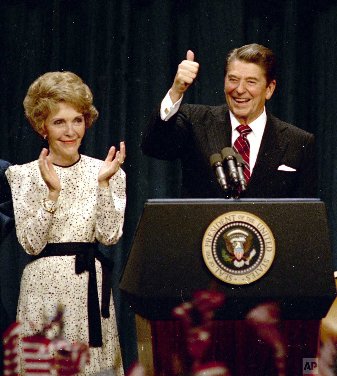 35 years ago today, President Ronald Reagan won re-election by a landslide over former Vice President Walter Mondale, the Democratic challenger.
