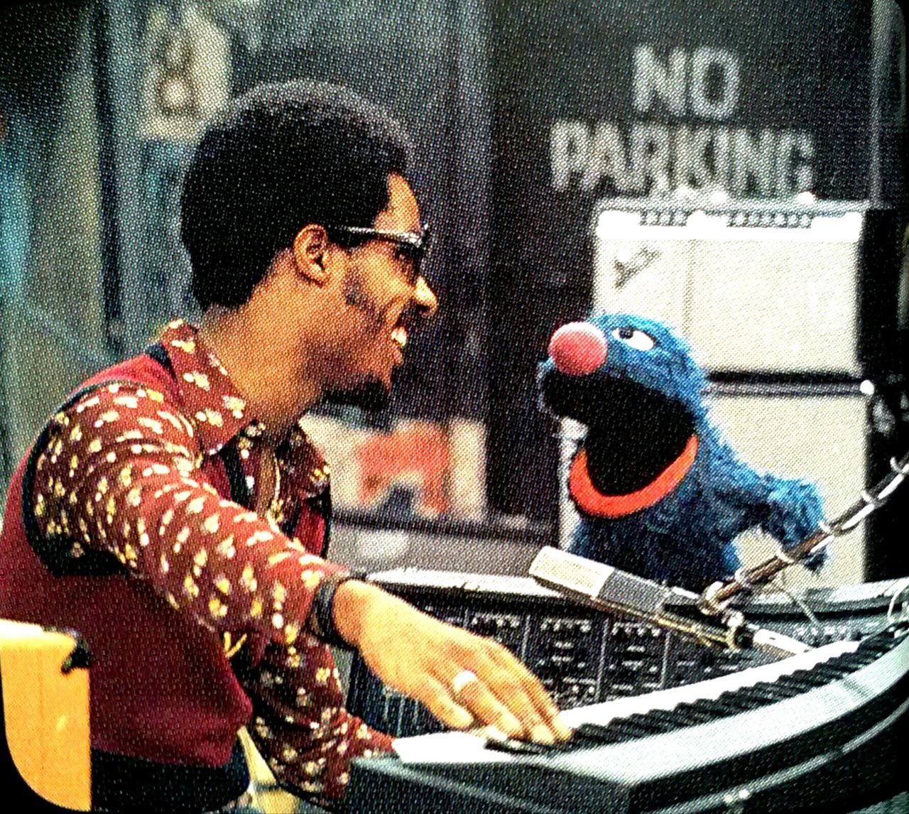 Stevie Wonder with Grover 1973.