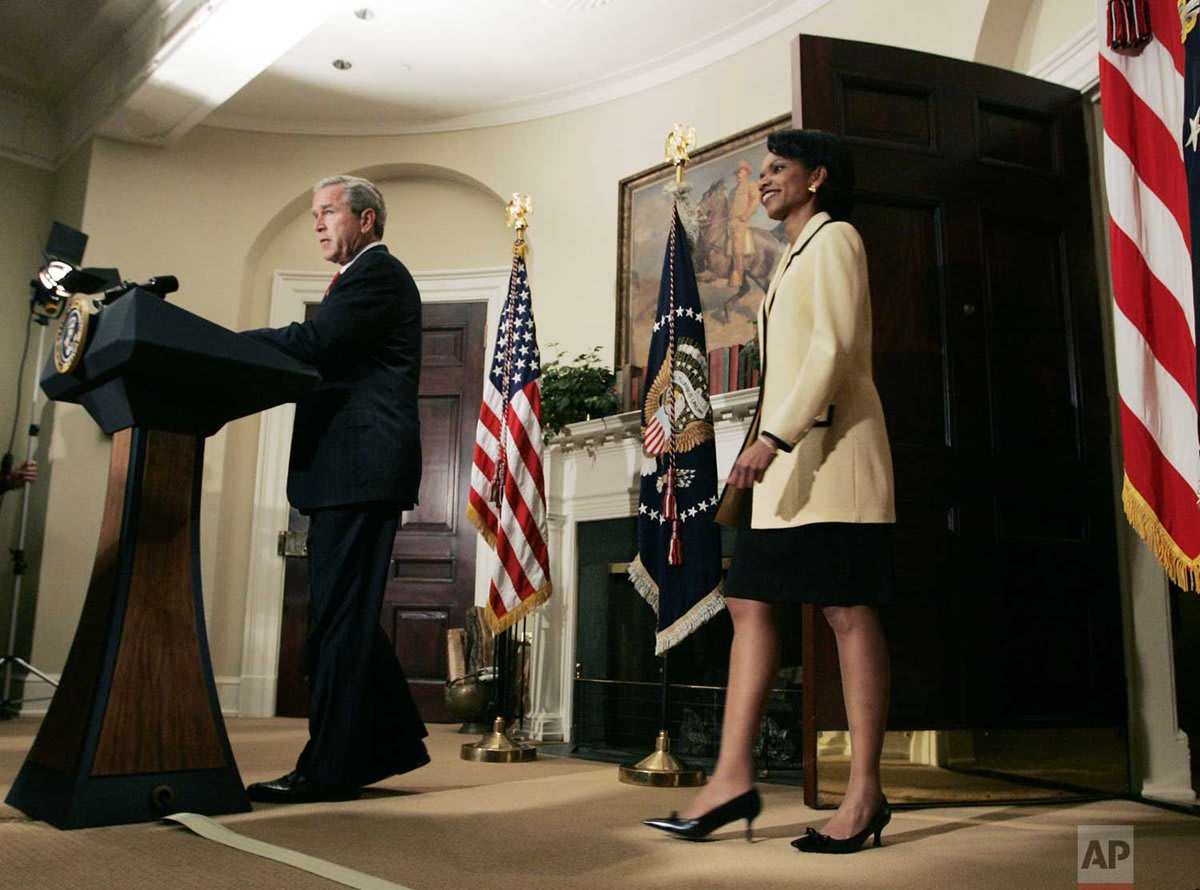 OTD in 2004, President George W. Bush picked National Security Adviser Condoleezza Rice to be his new secretary of state, succeeding Colin Powell.