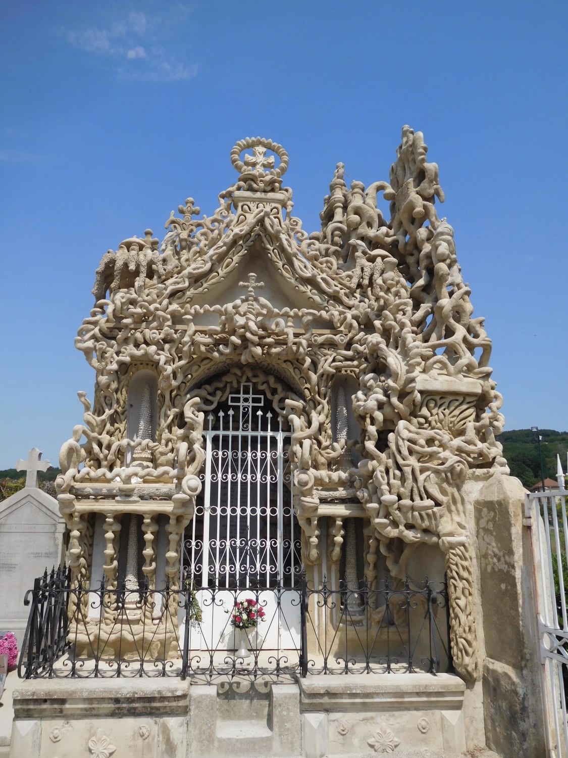 Ferdinand Cheval, builder of Le Palais idéal, also designed his own mausoleum, Hauterives, France