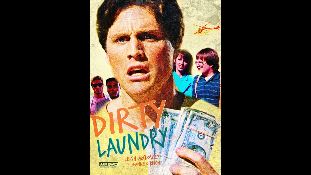 Dirty Laundry (1987) [720p] This Movie Has Several Allusions To The Kidd Video (1984) TV Series ~ Pretty Crazy Casting Includes Leigh McCloskey, Sonny Bono, Robbie Rist, Frankie Valli ~ Cameos: Greg Louganis, John Moschitta Jr., Carl Lewis