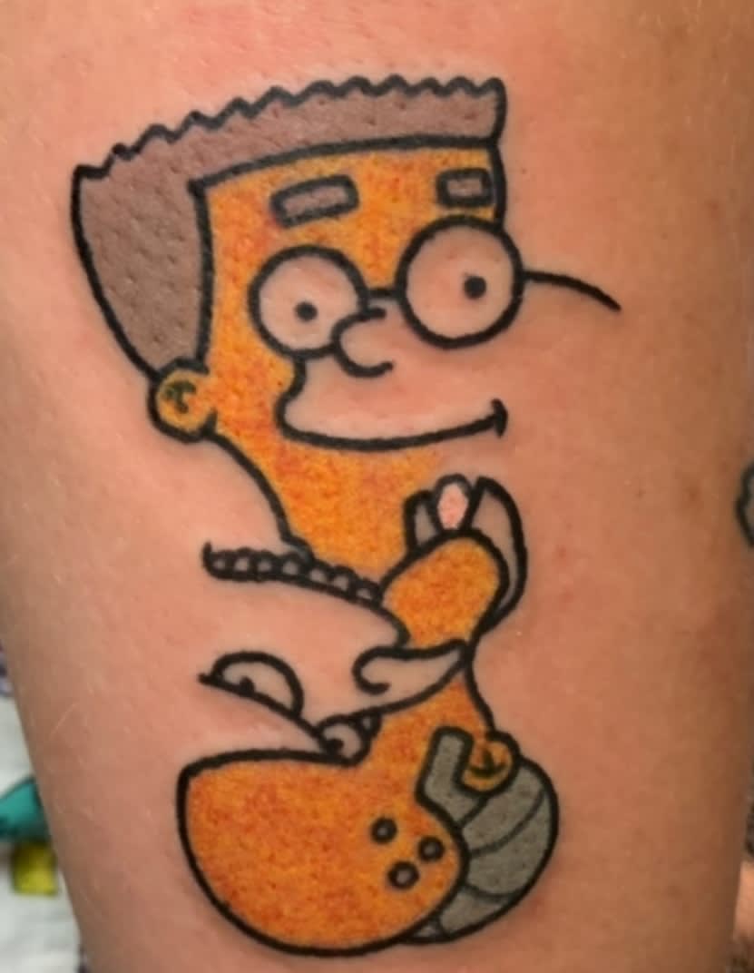 Picaso Simpsons by White Trash Matt at Dragon Hand Tattoo in Palm Bay, FL