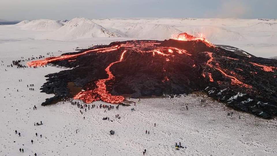 Volcano in Iceland - r/FreezingFuckingCold meets r/BurningAsFuck