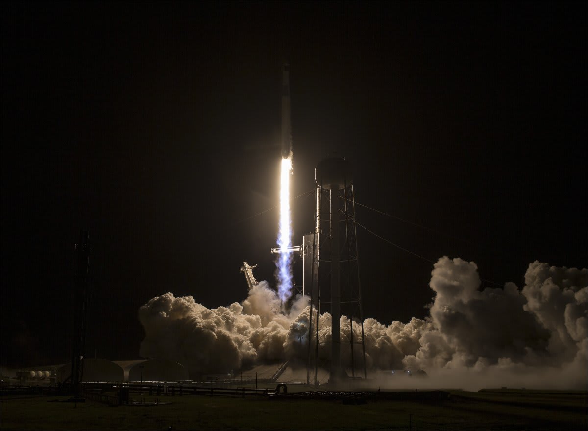 Check out images from our remote cameras of the launch of Crew3 to @Space_Station on @SpaceX's Falcon 9 and Crew Dragon. ➡️