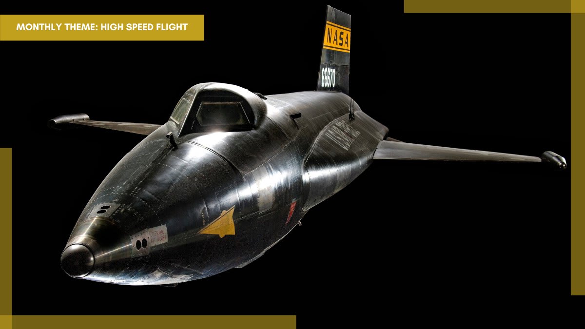 The rocket-powered X-15 flew faster and higher than any other airplane. Its peak speed was Mach 6.72, and it flew high enough above the Earth that its pilots were awarded astronaut wings: