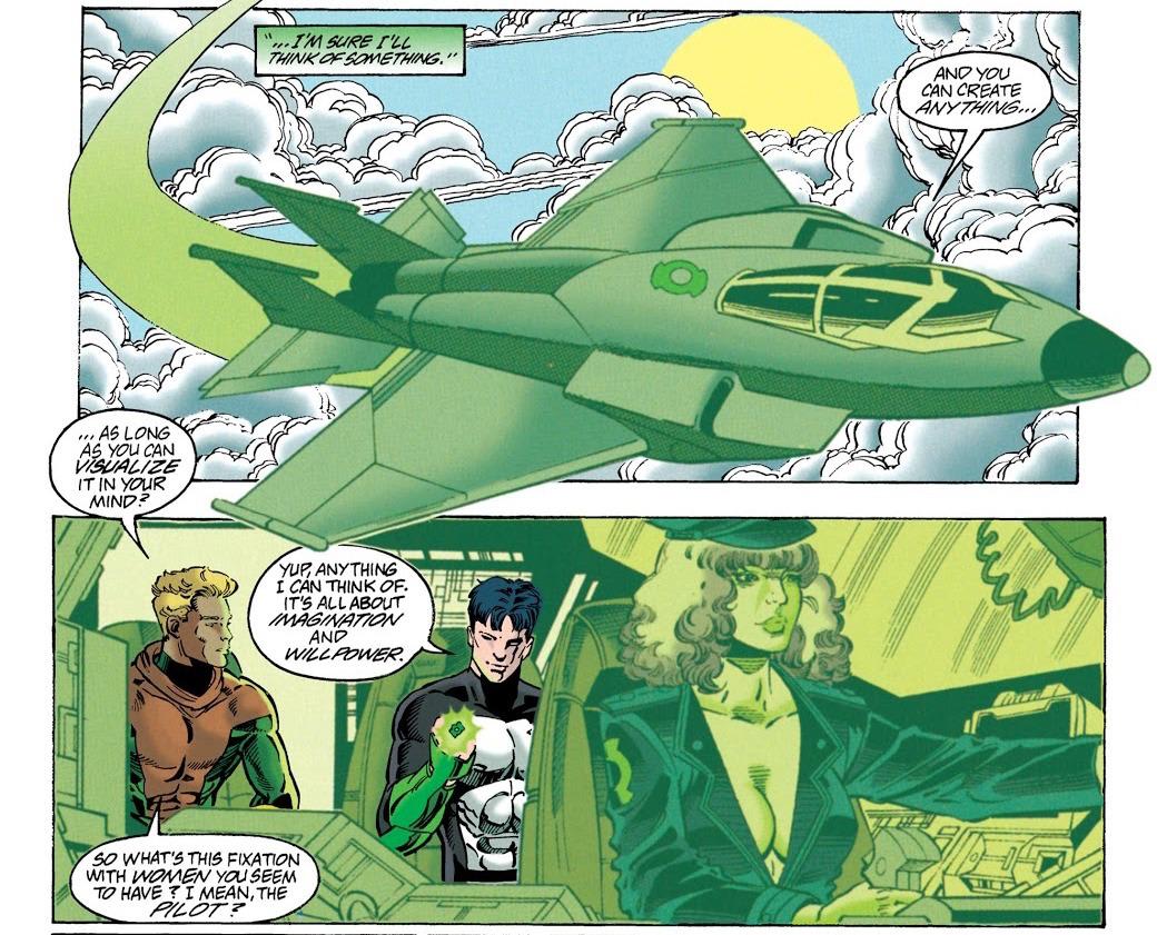 [Comic Excerpt] This interaction is so funny to me (Green Lantern #76)