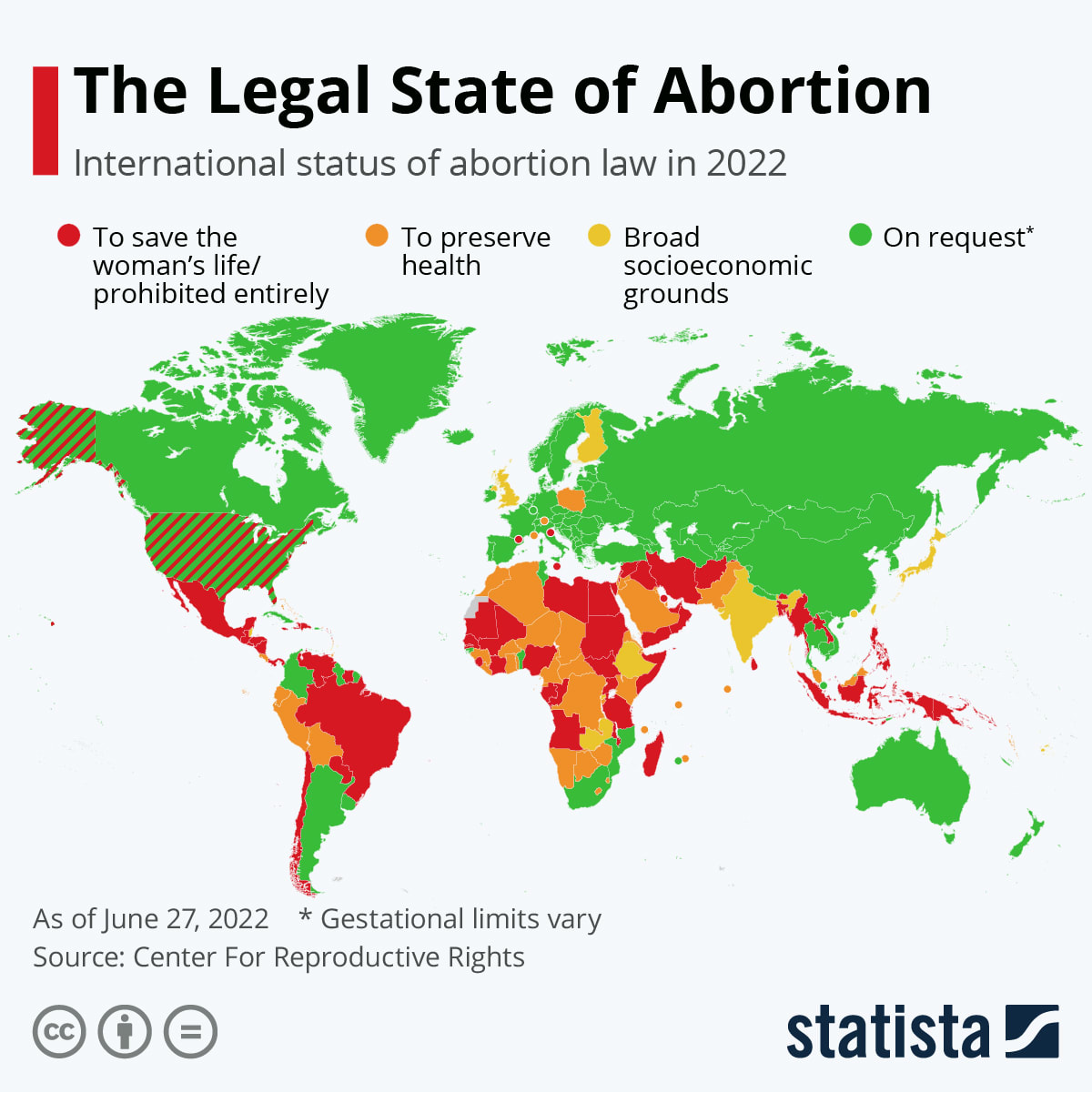 Map of Abortion legality