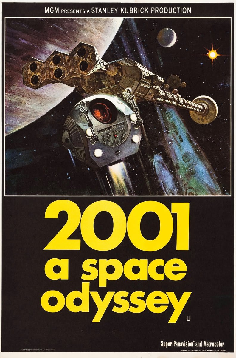 "2001: A Space Odyssey" posters from the UK, where it opened on this day in 1968.
