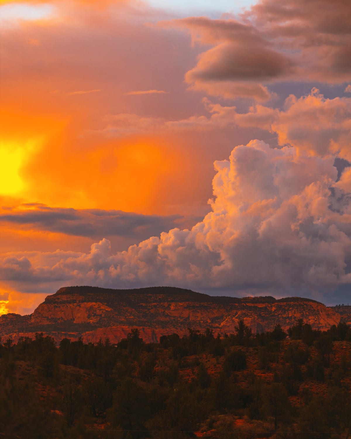 Monsoon Sunset in Sedona, Arizona oc