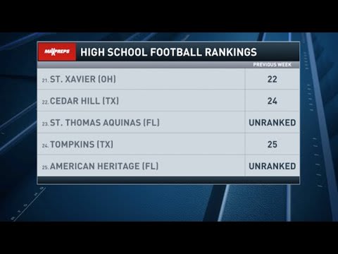 Florida power St. Thomas Aquinas re-joins Top 25 high school football rankings