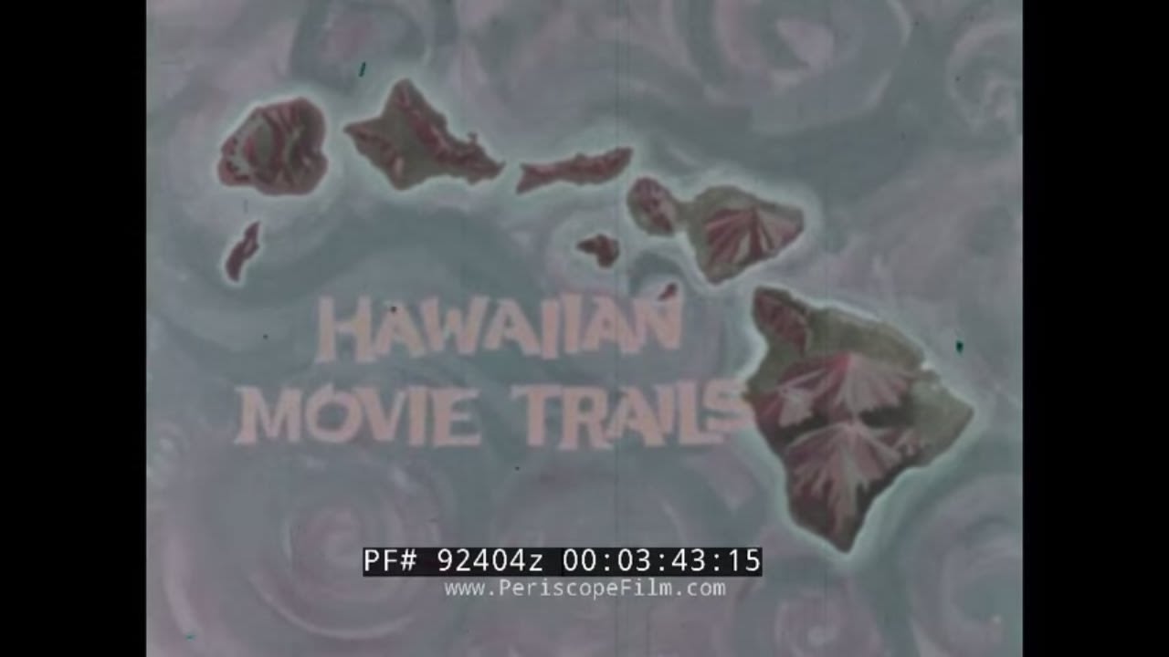 1960s KODAK CO. " HAWAIIAN MOVIE TRAILS " FILM & MOVIE CAMERA PROMO FILM PART 1 (Print 2) 92404z