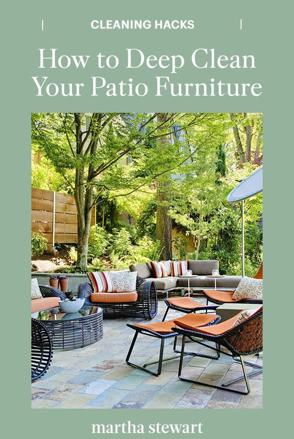 How to Deep Clean Your Patio Furniture