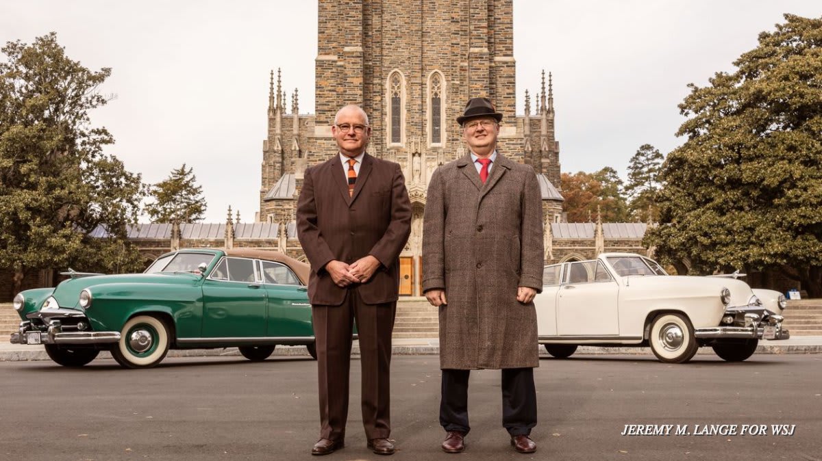 A pair of car-lovers who work at Duke University discover they have matching 1951 Frazer Manhattan convertibles