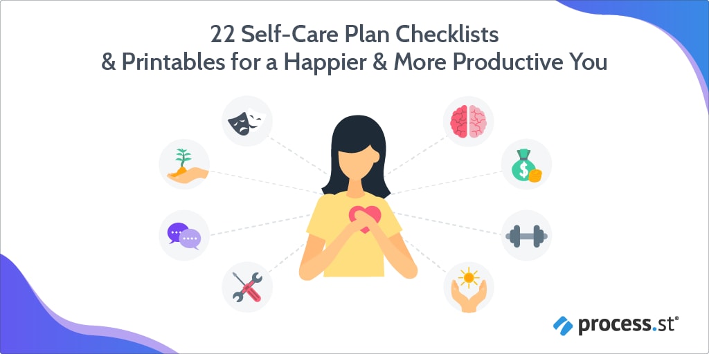 22 Self-Care Plan Checklists & Printables for a Happier & More Productive You