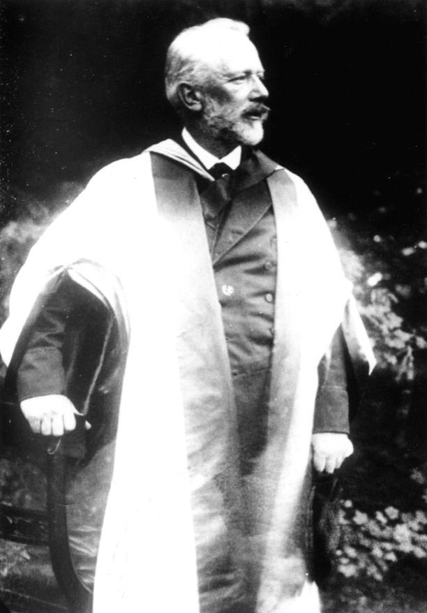 Tchaikovsky at Cambridge University, wearing doctoral robes. June, 1893. One of the last photos of Pyotr.