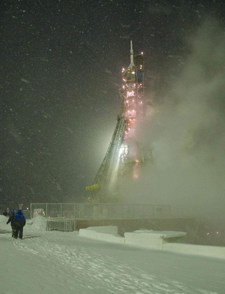 OTD in 2011, a blizzard hit the morning that Expedition 29 was set to launch to the Space Station from Kazakhstan.