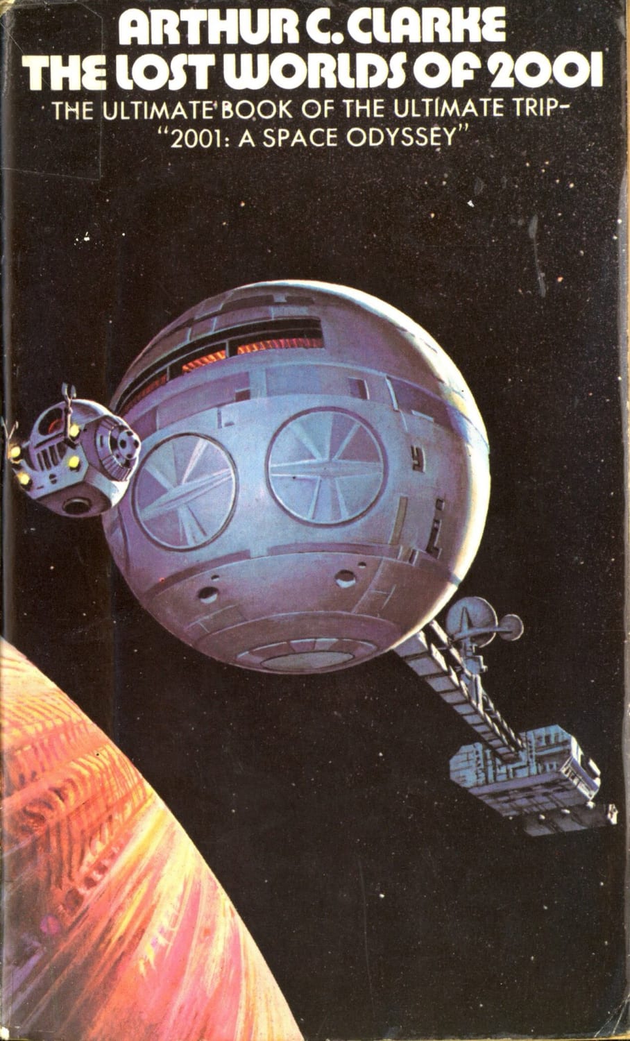 Arthur C. Clarke’s account of the writing of 2001 A Space Odyssey and his interactions with Stanley Kubrick. Art by Bruce Pennington (1972)