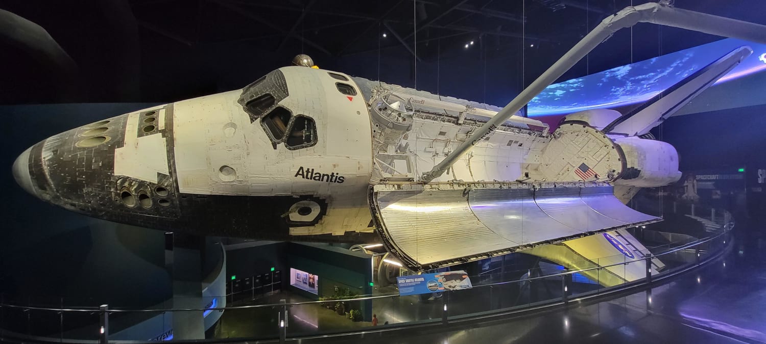 With my visit today to the Kennedy Space Center and OV-104 Atlantis I have now seen every one of the four remaining Space Shuttle's. I must say I'm glad I saved this one for last because the presentation and the display is just incredible!