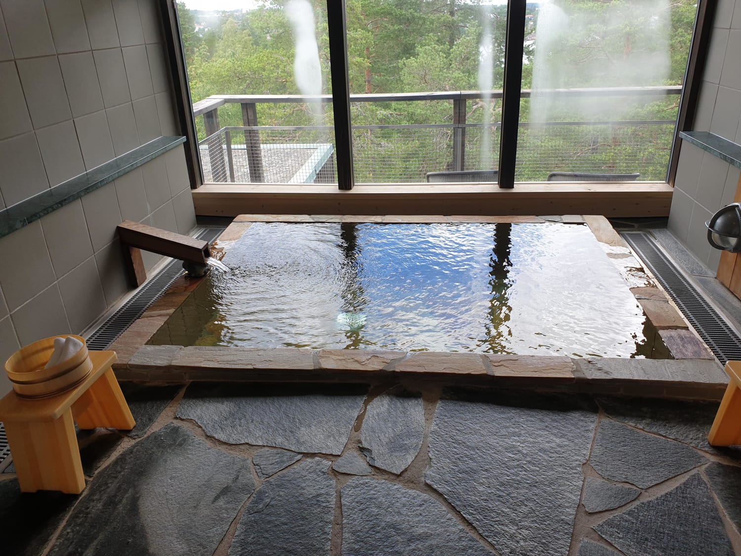 The private onsen at the Japanese spa where me and my boyfriend (now fiancé) had our anniversary