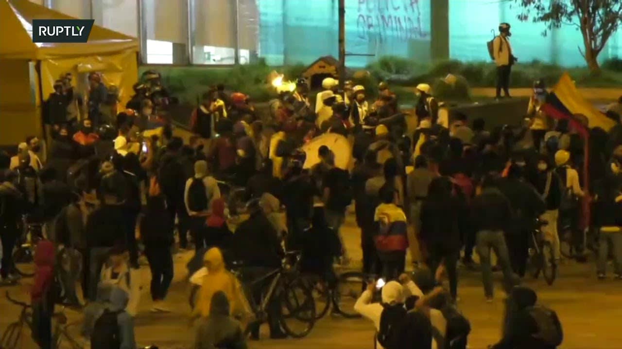 LIVE: Protesters rally in Bogota as anti-government demos reach one month