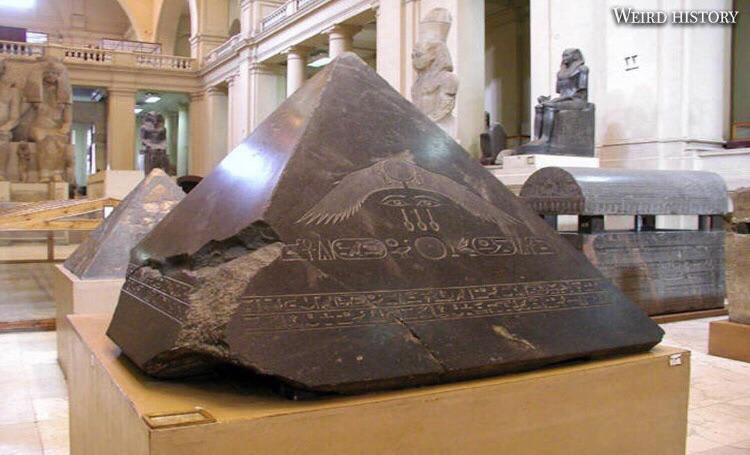 Ancient Egyptian pyramid capstone. Just thought it was really interesting