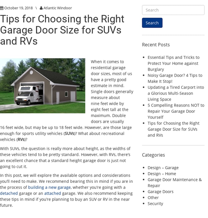 Mix Tips For Choosing The Right Garage Door Size For Suvs