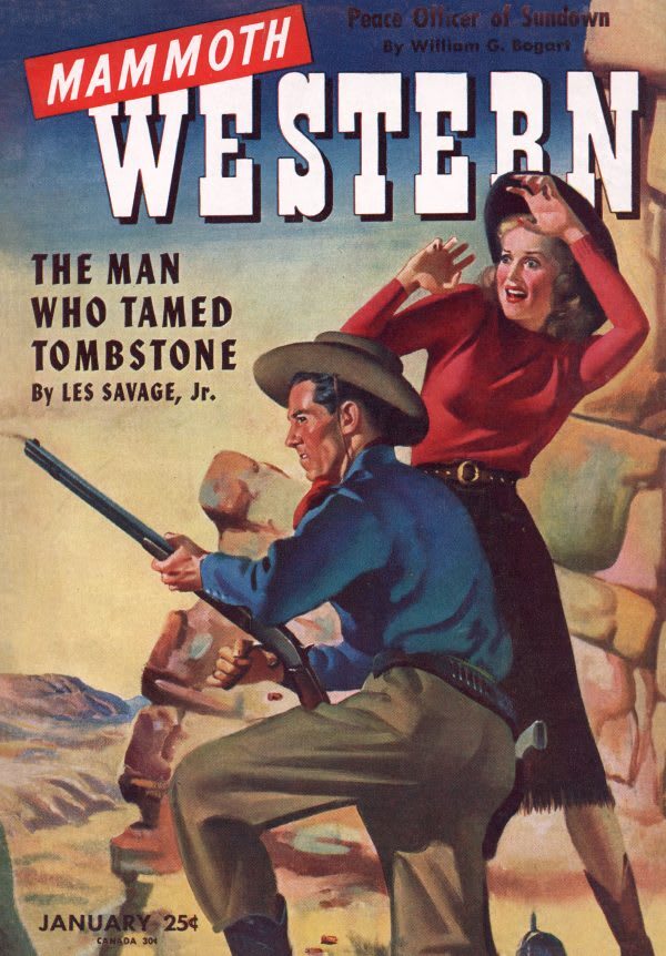 The Man Who Tamed Tombstone https://t.co/Lpu6U5mCSG # Covers, Magazine, Mammoth Western, Western
