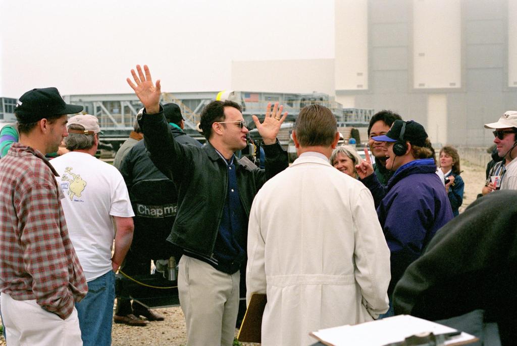 HappyBirthday to actor Tom Hanks. Pictured here @NASAKennedy in 1994 filming scenes for his role as astronaut Jim Lovell in the movie "Apollo 13"
