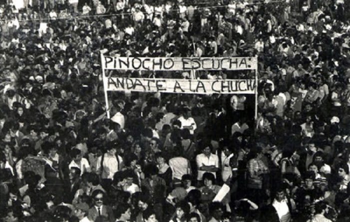 OtD 16 Jun 1983 workers at the Chilean state-run El Salvador copper mines went on strike in protest at Gen Pinochet's dictatorship jailing their union leader, during a major recession with 20% unemployment. The govt fired 550 workers in retaliation