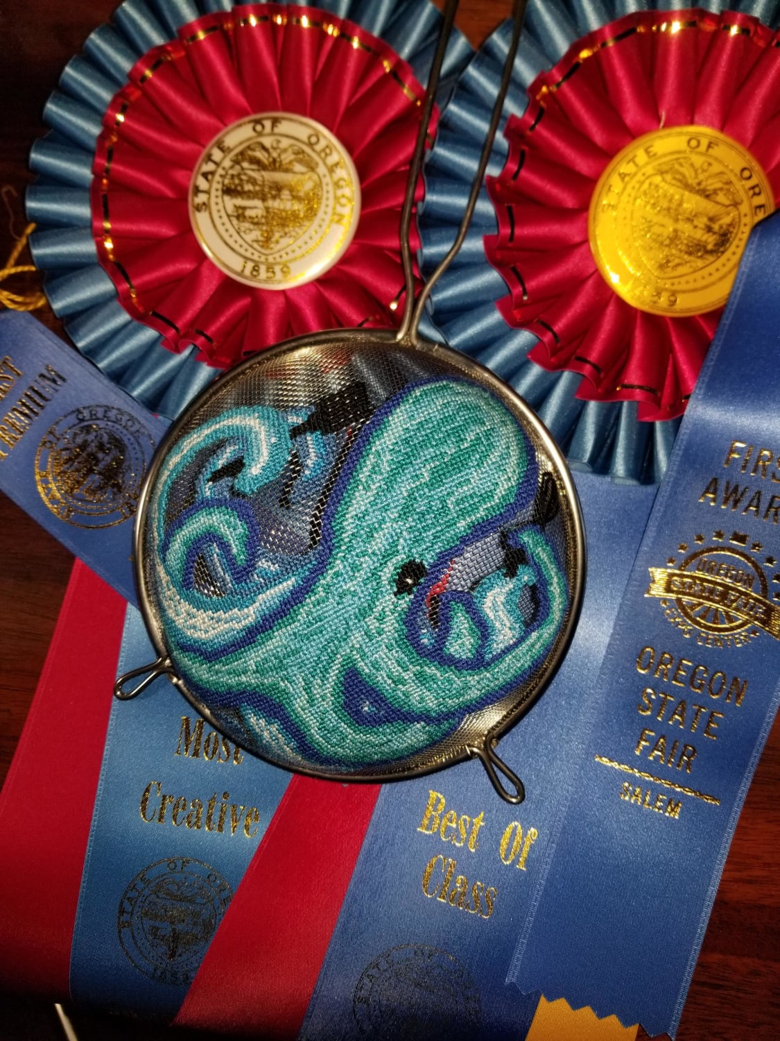 [PIC] Gobsmacked. My Chefalopod won 3 ribbons at the County Fair and 1 at the State Fair.