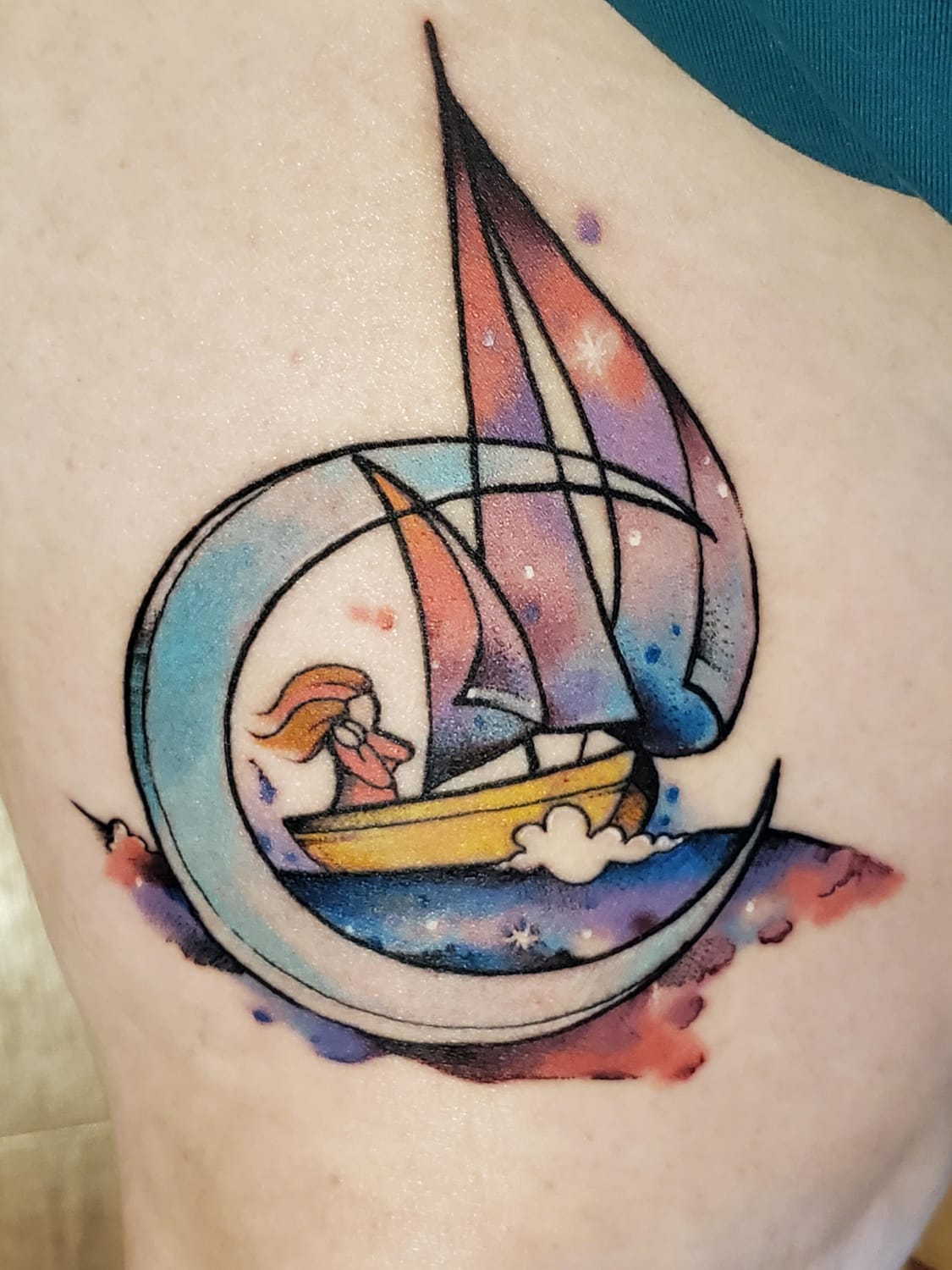 Sailing / Fred Fajardo / Bold City Tattoo / Jacksonville, FL I'm absolutely obsessed with how this turned out!