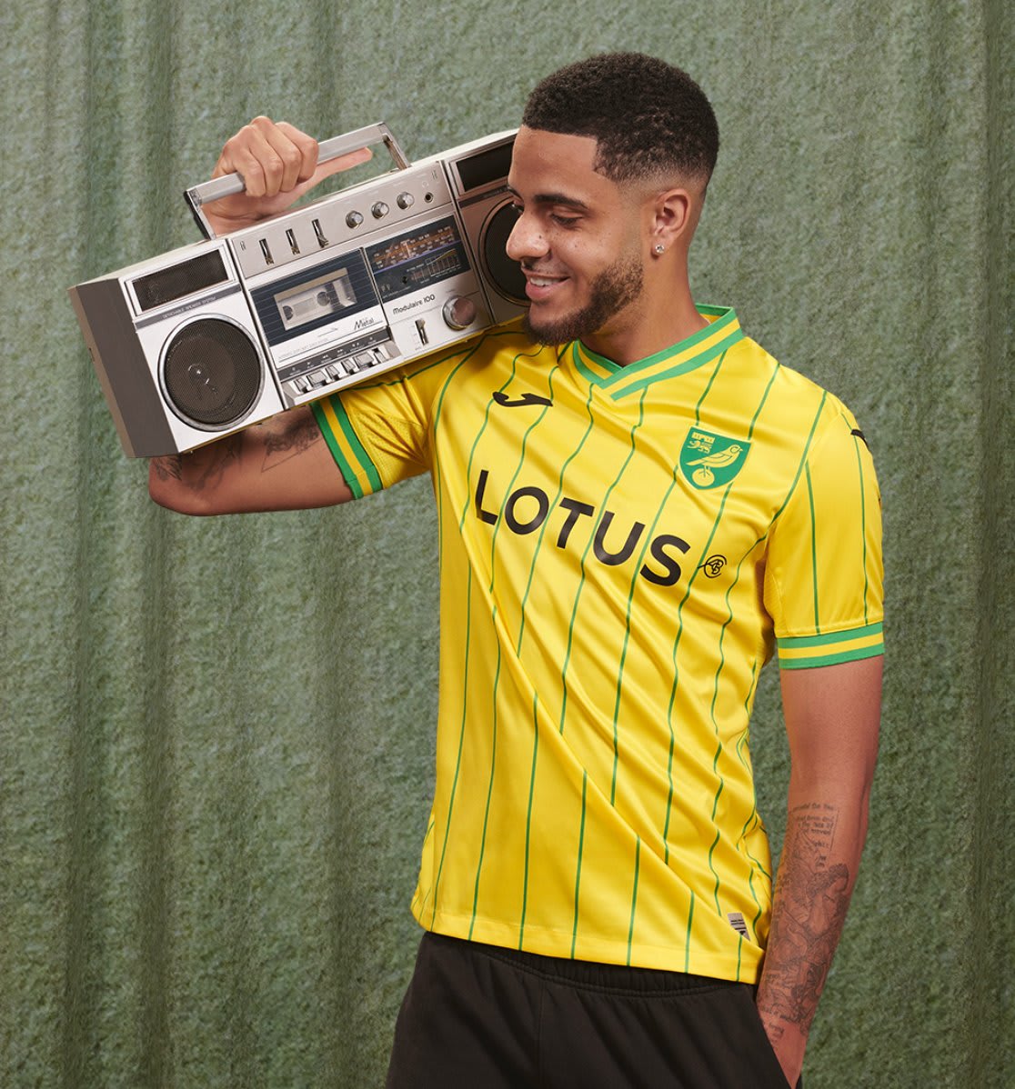 Norwich's 1980s-inspired new home shirt takes a big lead in the race for Shirt of the Season™. A modern classic.