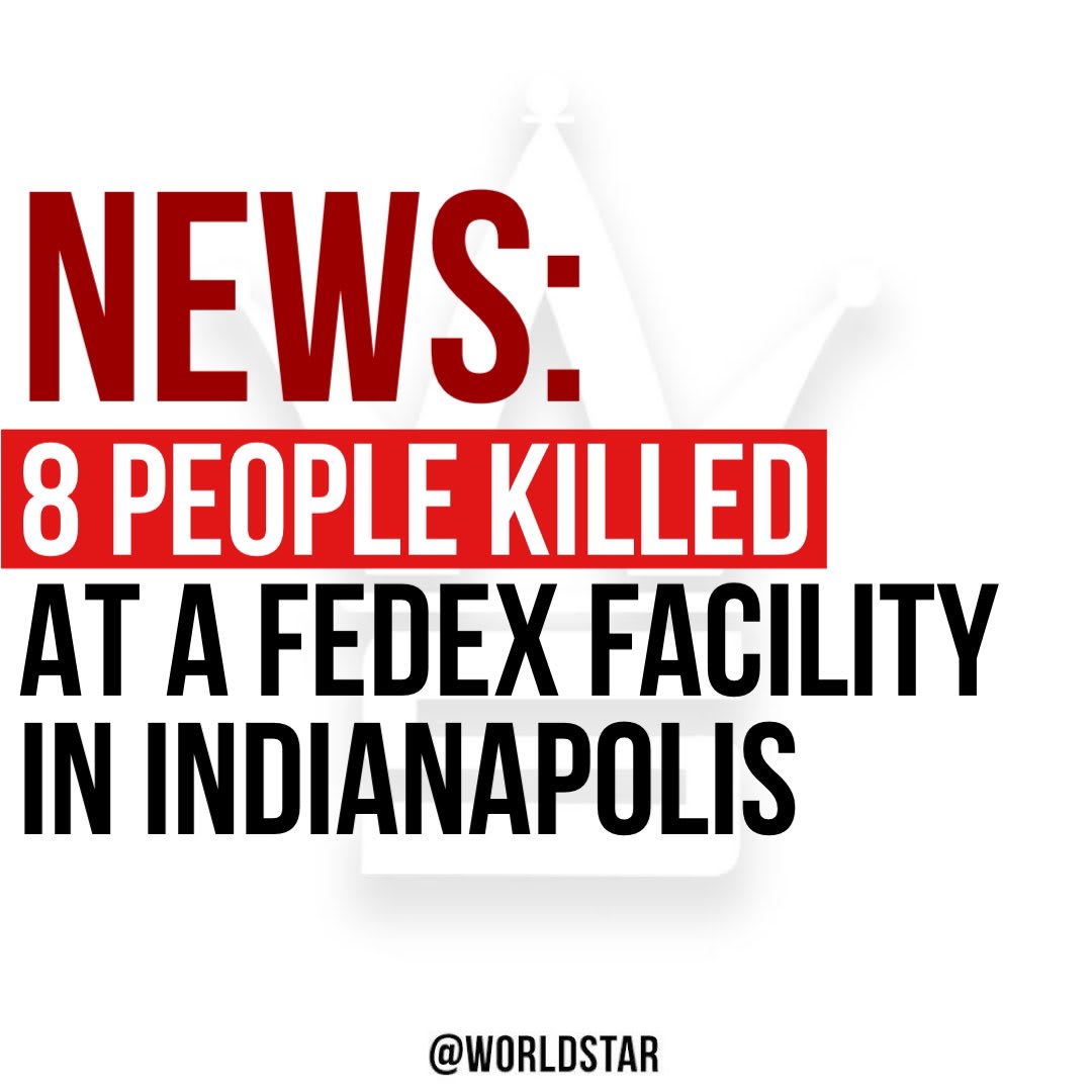 According to reports, 8 people were killed and several others were injured at a FedEx facility in Indianapolis when a gunman opened fire late last night. The suspect killed himself when police arrived on scene. Our thoughts and prayers are with the victims and their families.