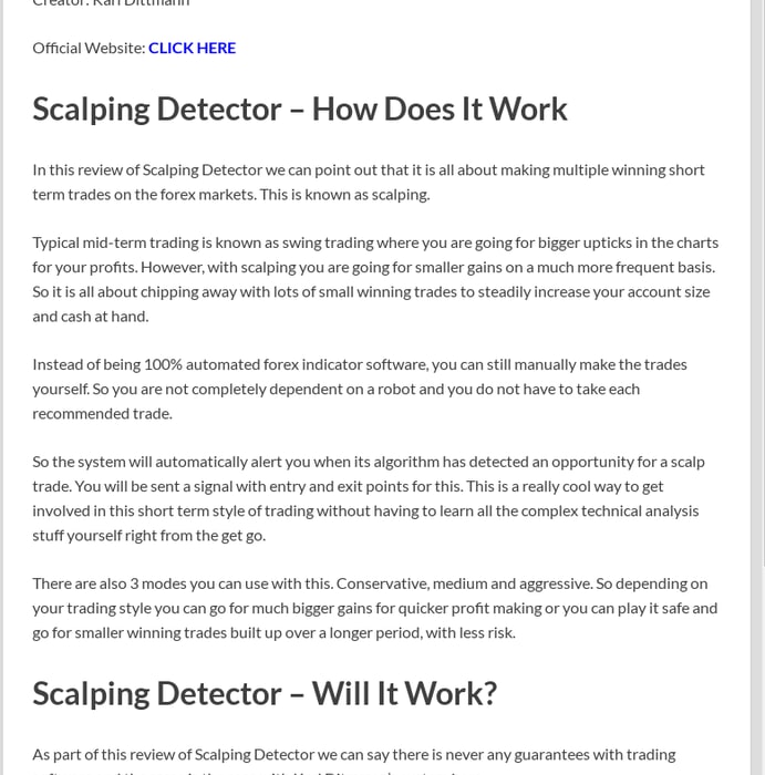 Mix Scalping Detector Review Legit Or Scam Indicator - 
