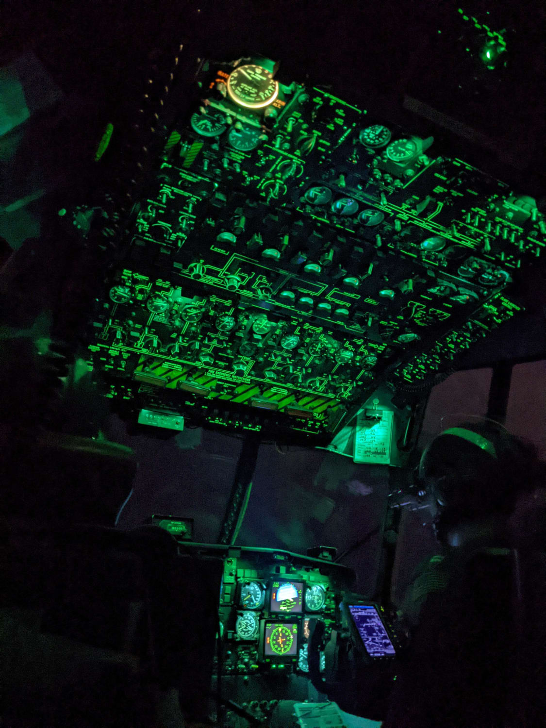USCG HC-130H night approaches.