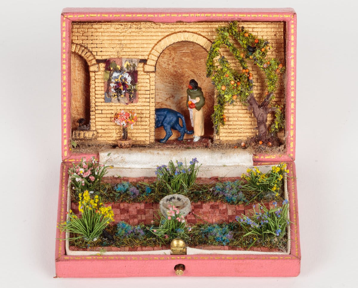 Within the confines of a tiny jewelry box, artist Curtis Talwst Santiago nestles miniature scenes imbued with narratives of home and intimacy, diasporic identity, and memory